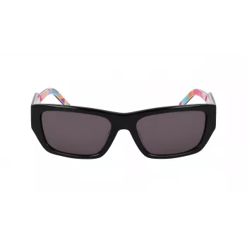 DKNY DK545S-002 Naiste ristkülikukujulised päikeseprillid - must raam, hall gradientlääts 56mm