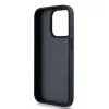DKNY Leather Mono Stripe & Metal Logo Case for iPhone 15 Pro - Must