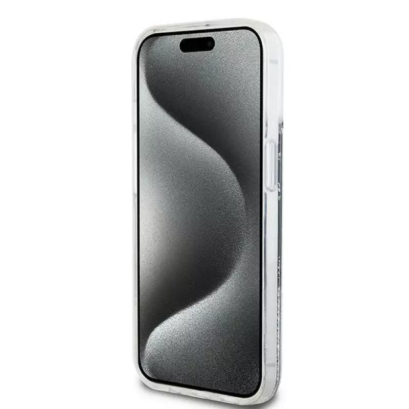 DKNY Liquid Glitter Big Logo iPhone 14/15/13 ümbris - must