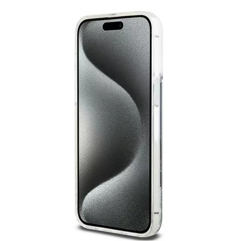 DKNY Liquid Glitter Big Logo iPhone 14 Pro Max ümbris - must
