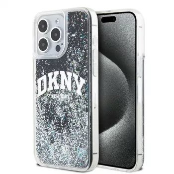 DKNY Liquid Glitter Big Logo iPhone 14 Pro Max ümbris - must