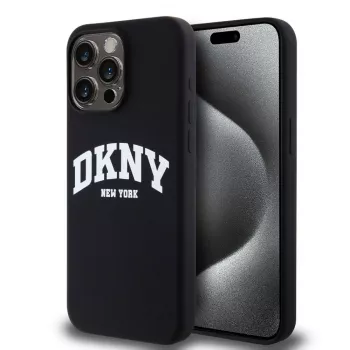 DKNY Liquid Silicone Arch Logo MagSafe Case for iPhone 14 Pro Max - Must
