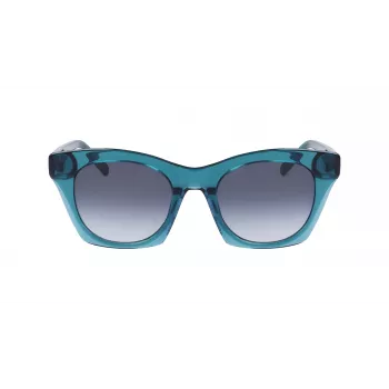 DKNY naiste päikeseprillid DK541S-430 Havana atsetaatraamiga, pruun gradientlääts, 51 mm