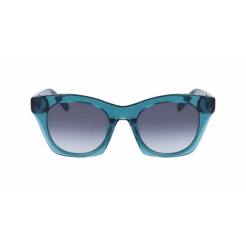 DKNY naiste päikeseprillid DK541S-430 Havana atsetaatraamiga, pruun gradientlääts, 51 mm