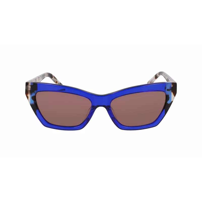DKNY naiste päikeseprillid DK547S5516425 - Havana atsetaatraam, pruuni gradiendi läätsed, 55 mm