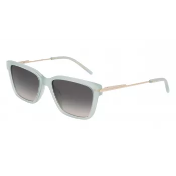 DKNY naiste päikeseprillid DK713S - pruun Havana ristkülikukujuline raam pruunide gradientklaasidega - 56 mm klaasi laius
