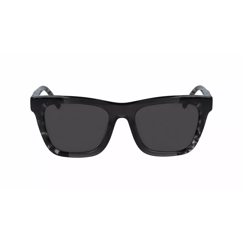 DKNY naiste ruudukujulised päikeseprillid DK529S-001 - must raam, hallid läätsed, 53 mm