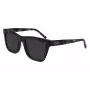DKNY naiste ruudukujulised päikeseprillid DK529S-001 - must raam, hallid läätsed, 53 mm