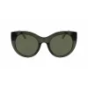 DKNY naiste päikeseprillid DK517S-300 Havana atsetaatraamiga, gradientpruunid polükarbonaatklaasid, 52 mm