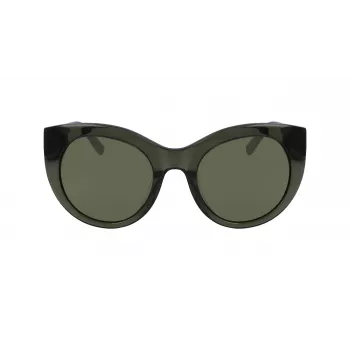 DKNY naiste päikeseprillid DK517S-300 Havana atsetaatraamiga, gradientpruunid polükarbonaatklaasid, 52 mm