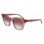 DKNY naiste päikeseprillid DK541S-265 pruun Havana ruudukujuline atsetaatraam pruuni gradiendiga polükarbonaatklaasidega 51/21/140 mm