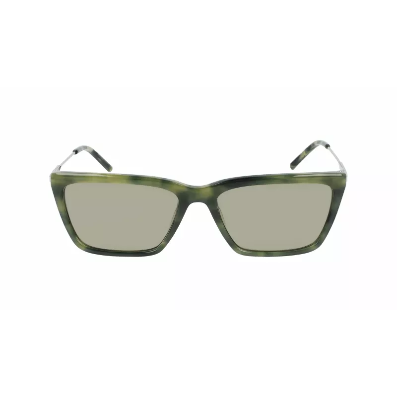 DKNY naiste päikeseprillid DK709S305 - must atsetaatraam, hallid polükarbonaat läätsed, 55 mm läätse laius