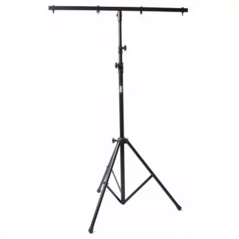 DNA LS1 valgustusalus T-latiga, max kõrgus 320 cm, kandevõime 20 kg, teras, must