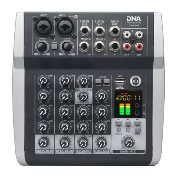 DNA PROFESSIONAL DNA QMX602 Analooghelimikser 6 kanalit Sinine