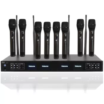 DNA RV-8 Traadita mikrofonisüsteem 8x käeshoitav dünaamiline UHF