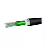 DRAKA A-DQ(ZN)B2Y 12G50/125 välisvalguskaabel, 12 kiudu, multimoodne OM2, 1,5 kN, PE-kest, must