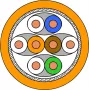 Draka UC900 HS23 Cat.7 SFTP PiMF lahtine kaabel 250m oranž LSZH