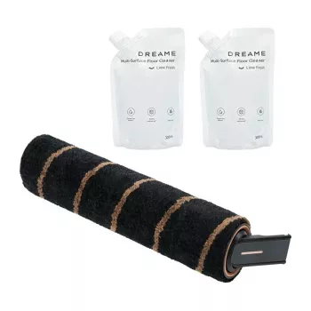 DREAME puhastuskomplekt mudelitele V18S Aqua / Z10S St / Z30S St / U / R20 U/UA – 8-osaline robotolmuimeja tarvikute komplekt koos harjarulli, külgharjade, HEPA-filtrite, mopilappide ja puhastustööriistaga