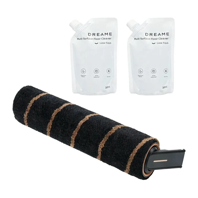 DREAME puhastuskomplekt mudelitele V18S Aqua / Z10S St / Z30S St / U / R20 U/UA – 8-osaline robotolmuimeja tarvikute komplekt koos harjarulli, külgharjade, HEPA-filtrite, mopilappide ja puhastustööriistaga
