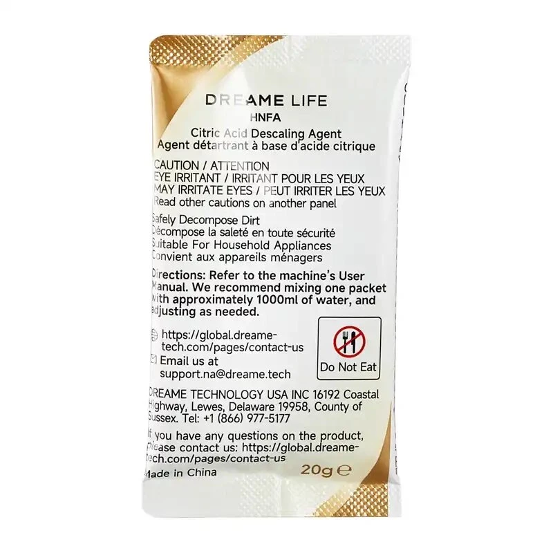 Dreame HNFA katlakivi eemaldaja N20 aurupuhastile – 12 x 20g kotikest (sidrunhape)