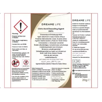 Dreame HNFA katlakivi eemaldaja N20 aurupuhastile – 12 x 20g kotikest (sidrunhape)