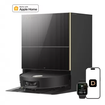 Dreame X60 Pro Ultra Complete robottolmuimeja koos baasjaamaga, 12000 Pa imivõimsus, 6400 mAh aku, must