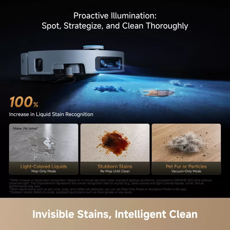 Dreame X60 Pro Ultra Complete White robot tolmuimeja koos laadimisaluse ja tarvikutega