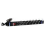 DSIT DS-8PDU-C13 Toitejaotuspaneel – 1U Rackmount PDU, 8x IEC C13 väljundit, 10A 250V, 2m kaabel, must