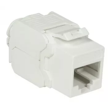 DS-IT CAT6a UTP Keystone võrgupesa - tööriistavaba - valge (DS-KC-UTP6A-TL-W)