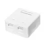 DS-IT Keystone pinnale kinnitatav karp 2-port tühi korpus valge (DS-KC-MB2)