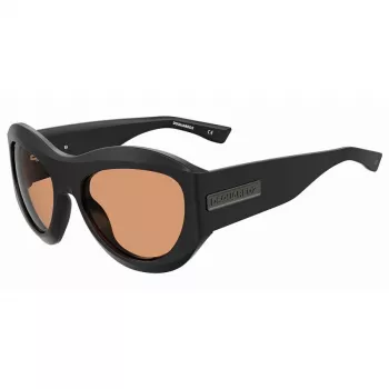 DSQUARED2 D2-0072-S-8LZ Meeste päikeseprillid - Must raam, hallid läätsed 59mm
