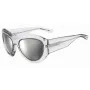 DSQUARED2 D2-0072-S-900 Meeste ruudukujulised atsetaatpäikeseprillid - must raam, hallid läätsed, 59 mm