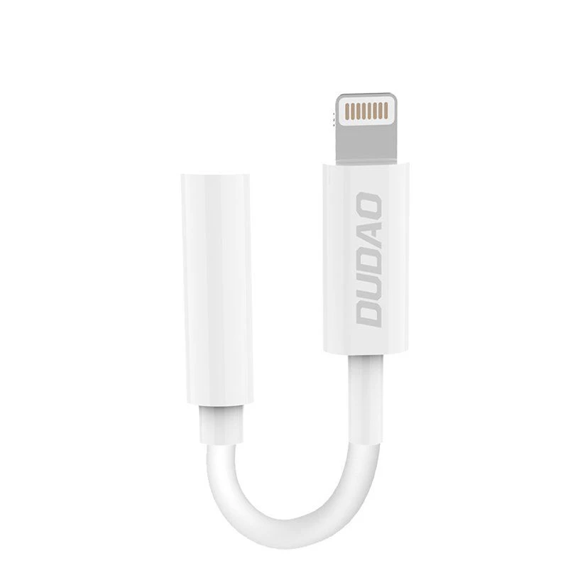 Dudao L16i Audio Adapter Lightning to 3.5mm White