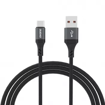 Dudao L3ST USB-A to USB-C 5A kaabel 1,2m punutud - must