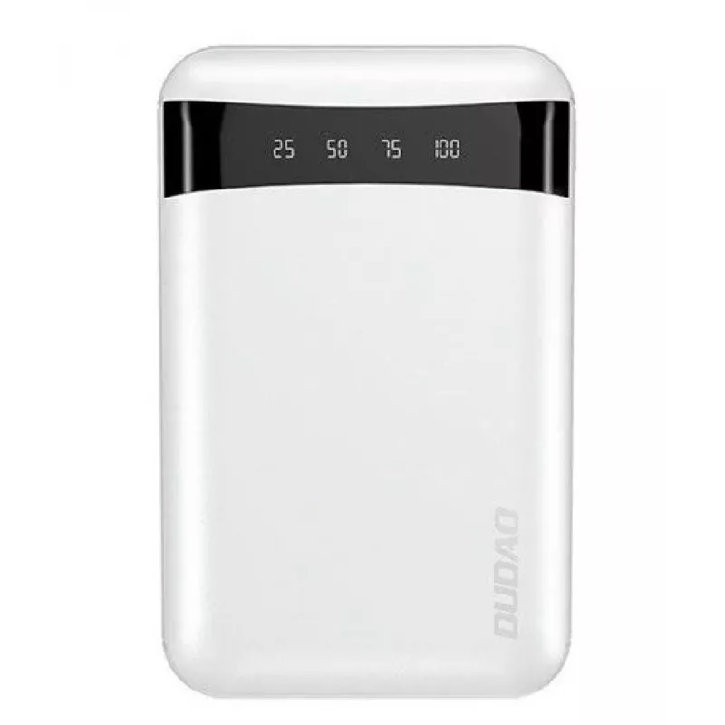 Dudao Portable USB Power Bank 10000mAh White