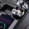 Dudao R2PRO+ Auto FM-saatja PD25W Bluetooth 5.3 RGB laadimispordiga - must ja hõbedane