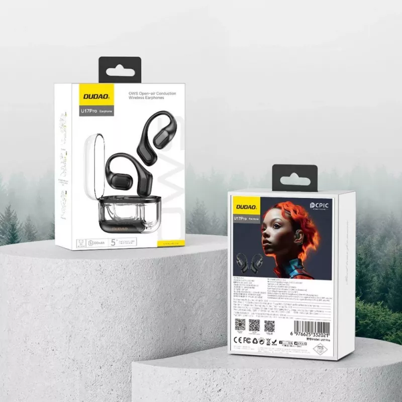 DUDAO U17Pro On-Ear Wireless Headphones with Bluetooth 5.3 and ANC - Black