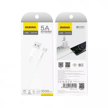 Dudao USB-A to USB-C kaabel 1m Must