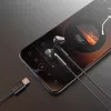 DUDAO X3C kõrvaklapid, juhtmega, USB-C, 1,2 m - must