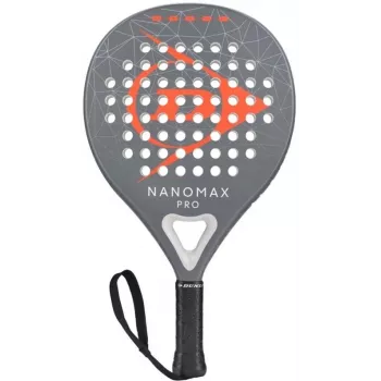 DUNLOP NANOMAXPRO 365G Padel Reket - Täiustatud hübriidne pisarakujuline/ülemõõduline ümmargune, 12K süsinikkiud, Pro EVA kumm, 365g