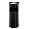 DURABLE 3330-01 ümmargune metallist prügikast, 17 L, hõbedane