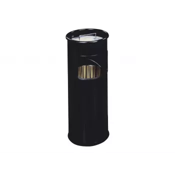 DURABLE 3330-01 ümmargune metallist prügikast, 17 L, hõbedane