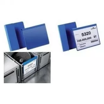 DURABLE A4 horisontaalne identifitseerimistasku murdega, läbipaistev PVC, 50 pakk 172307