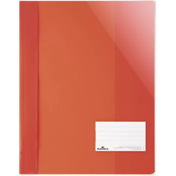 DURABLE A4+ aruandekaust märgistusaknaga 90x57 mm, läbipaistev, 25 tk pakk 269003