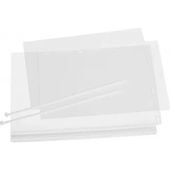DURABLE A4 veekindel plakatitasku kaablivitsadega, 5 tk, läbipaistev 502719