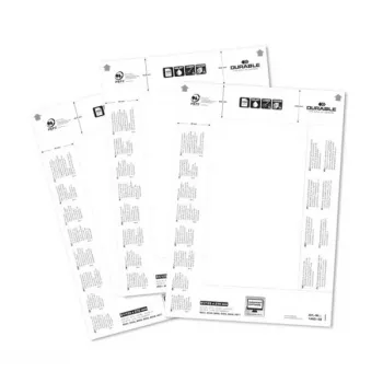 DURABLE BADGEMAKER® sisetasku sildid 61 x 210 mm, 100 tk, valge kartong, laser/tindiprinter 146002