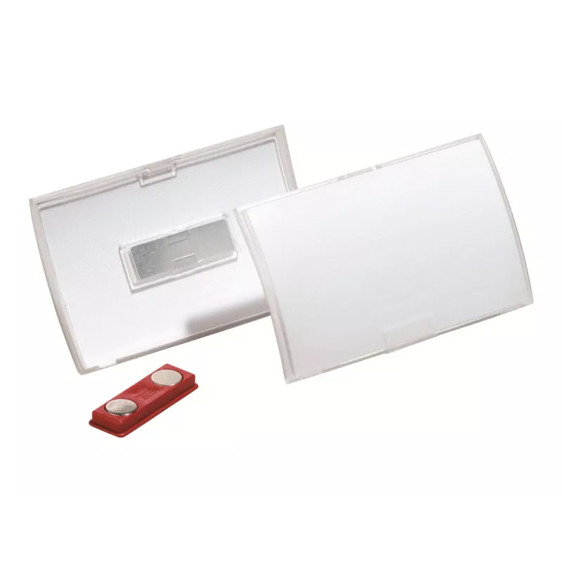DURABLE CLICK FOLD Magnetiline Nimesildihoidja 90x54 mm, Läbipaistev, 10 tk pakk (821519)