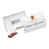 DURABLE CLICK FOLD Magnetiline Nimesildihoidja 90x54 mm, Läbipaistev, 10 tk pakk (821519)