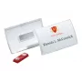 DURABLE CLICK FOLD Magnetiline Nimesildihoidja 90x54 mm, Läbipaistev, 10 tk pakk (821519)