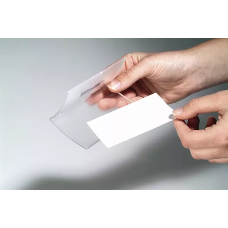 DURABLE CLICK FOLD nimesilt 40x75 mm kombiklambriga, 25 tk pakis 821119